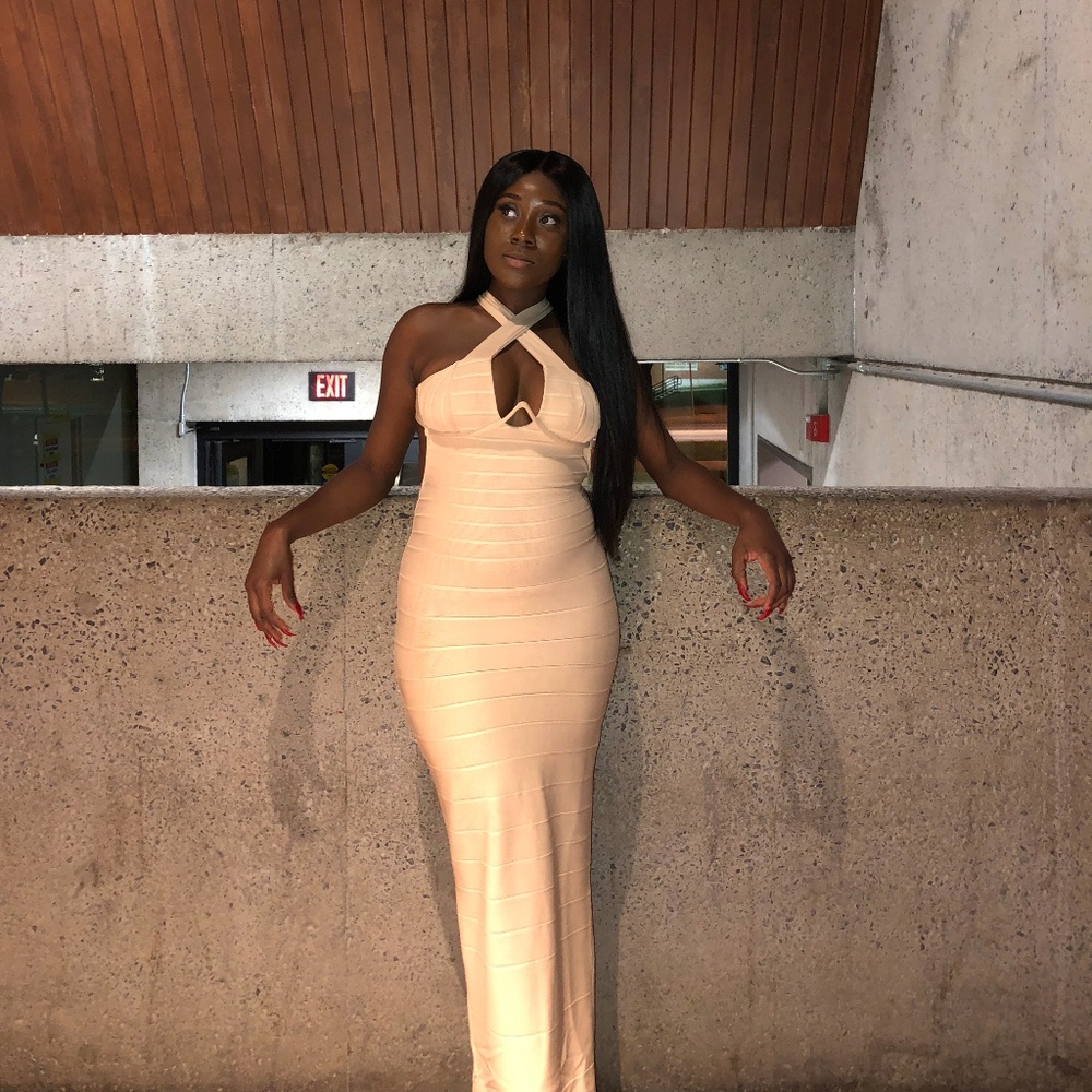 V Bar Maxi Dress